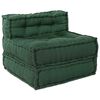 vidaXL Modulsofa 4 pcs grønn stoff