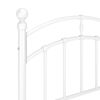 vidaXL Sengeramme hvit metall 100x200 cm