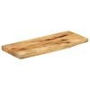 vidaXL Bordplate 90x40x3,8 cm naturlig kant grovt heltre mangotre