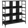 vidaXL Skjenk svart 102x32x103,5 cm konstruert tre