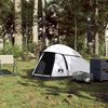 vidaXL Kuppeltelt for camping 1 person hvit blendingsstoff vanntett