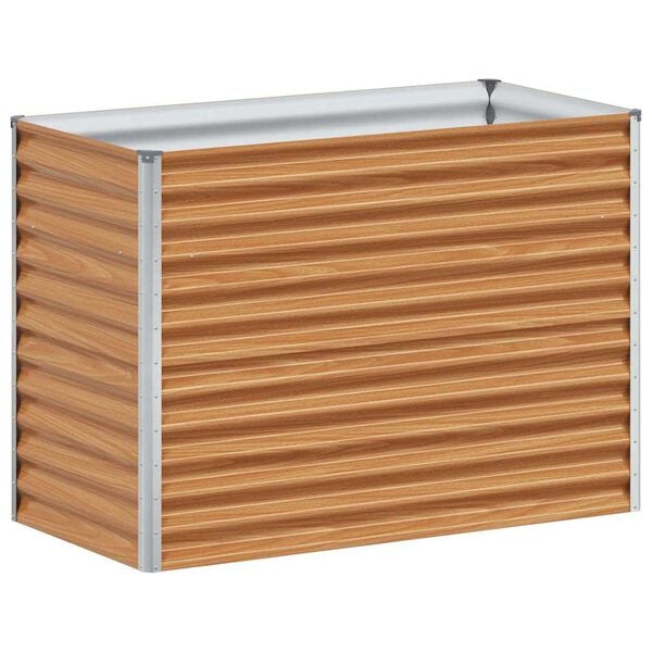 vidaXL H&oslash;ybed Lys Brun 98 x 50 x 68 cm Galvanisert St&aring;l