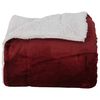 vidaXL Kastteppe Bordeaux R&oslash;d 130 x 150 cm Fleece