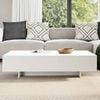 vidaXL Salongbord hvit h&oslash;yglans