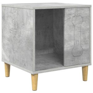 vidaXL Hundehus Betonggr&aring; 44 x 42 x 49 cm Konstruert tre