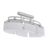 vidaXL Taklampe med ellipsoide glasskjermer for 6 E14-lysp&aelig;rer