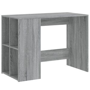 vidaXL Skrivebord gr&aring; sonoma 102x50x75 cm konstruert tre