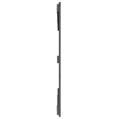 vidaXL Veggmontert hodegavl grå 159,5x3x90 cm heltre furu