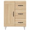 vidaXL Highboard sonoma eik 69,5x34x180 cm konstruert tre