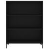 vidaXL Highboard svart 69,5x32,5x180 cm konstruert tre