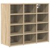vidaXL Sko Skap 77,5 x 30 x 67 cm Konstruert tre Sonoma eik