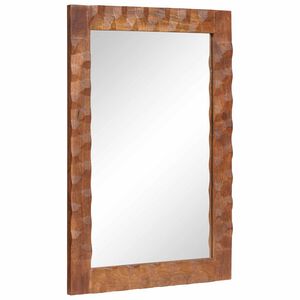 vidaXL Baderomsspeil Acacia Brun Finish 50 x 70 x 2,5 cm