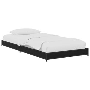 vidaXL Sengestamme Svart eik 80 x 200 cm Konstruert tre