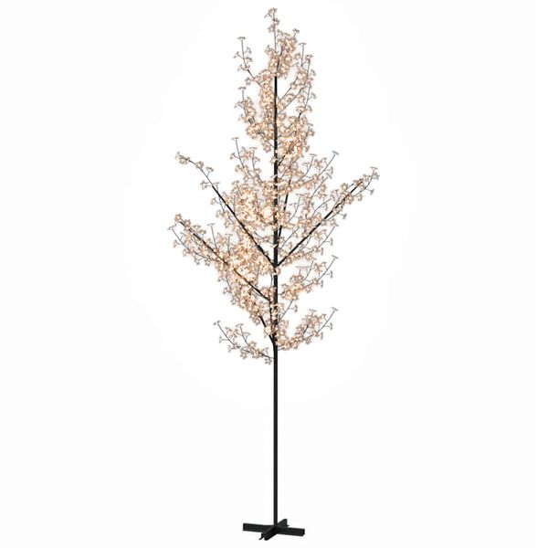 vidaXL LED-tre kirsebærblomst varmhvit 672 lysdioder 400 cm