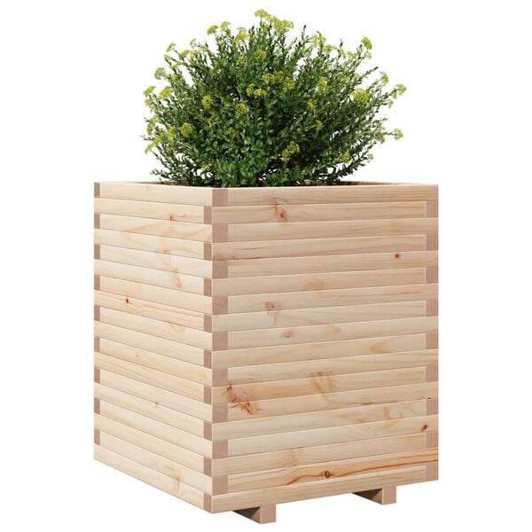 vidaXL Plantekasse 60x60x72 cm heltre furu