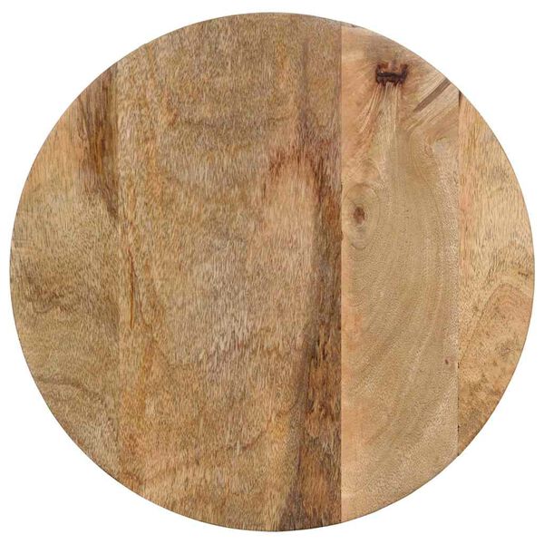 vidaXL Sidebord svart Ø37x45 cm heltre mango