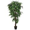 vidaXL Kunstig mangotre 300 blader 80 cm gr&oslash;nn