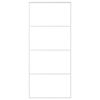vidaXL Skyved&oslash;r frostet ESG-glass og aluminium 90x205 cm hvit