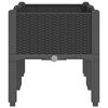 vidaXL Plantekasse med ben svart 80x40x42 cm PP