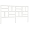 vidaXL Sengegavl hvit 206x4x104 cm heltre furu