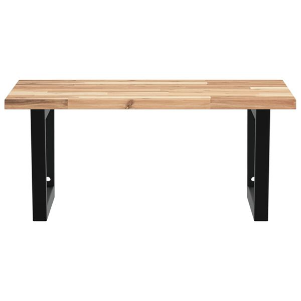 vidaXL Servanthylle veggmontert st&aring;l og heltre akasie