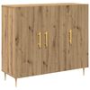 vidaXL Serviesskap Artisan Eik 90 x 34 x 80 cm Konstruert tre