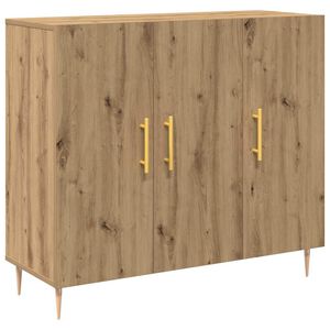 vidaXL Serviesskap Artisan Eik 90 x 34 x 80 cm Konstruert tre