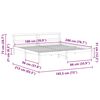 vidaXL Sengestamme med hodegjerde Brun 180 x 200 cm Massiv furu