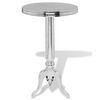 vidaXL Sidebord rundt aluminium s&oslash;lv