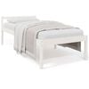 vidaXL Seniorseng hvit 90x200 cm heltre furu