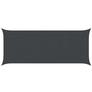 vidaXL Solskygge seil Svart 6 x 2,5 m 100% polyester Oxford