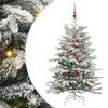 vidaXL Kunstig sammensatt juletre Hvit 150 cm PE og PVC