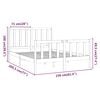 vidaXL Sengeramme uten madrass 150x200 cm heltre furu