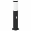 vidaXL Pullertlampe med sensor 50 cm rustfritt st&aring;l IP44