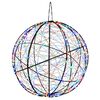 vidaXL Julefiniallys 750 LED-lys Flerfarget &Oslash; 50 x 52 cm
