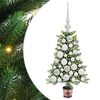 vidaXL Juletre med 150 LED med stativ gr&oslash;nn 65 cm PE