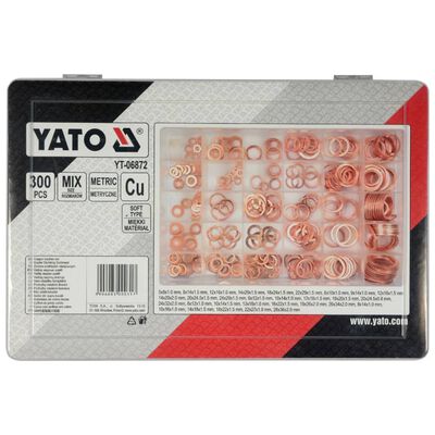 YATO Skivesett kobber 300 stk YT-06872