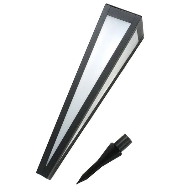 HI Soldrevet LED-stolpelys 58 cm svart