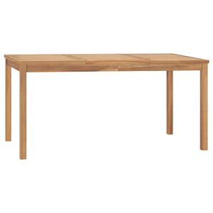 vidaXL Utend&oslash;rs spisebord 160x80x77 cm heltre teak
