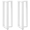vidaXL Barbordben T-formet 2 stk hvit 40x35x(110-111) cm st&aring;l