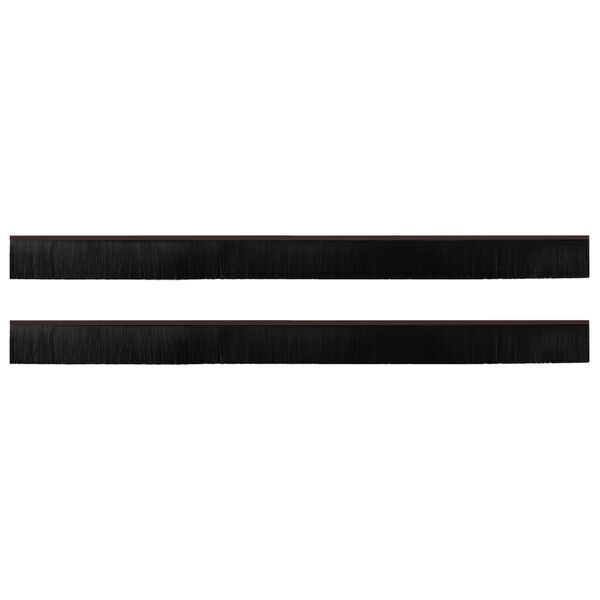 vidaXL Selvh&auml;ftende d&oslash;rb&oslash;rstetninger 2 pcs Brun 100 cm