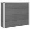 vidaXL H&oslash;ybed Gr&aring; 100 x 30 x 82 cm WPC og Aluminium