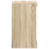 vidaXL Skjenk med LED-lys sonoma eik 41x37x67 cm