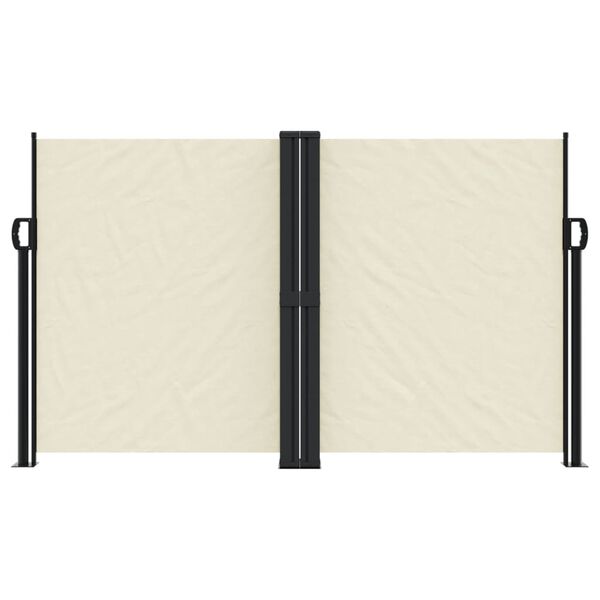 vidaXL Uttrekkbar sidemarkise 140x600 cm kremhvit