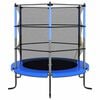 vidaXL Trampoline med sikkerhetsnett 140x160 cm bl&aring;
