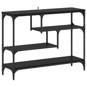 vidaXL Konsollbord Svart Eik 100 x 30 x 75 cm Konstruert tre