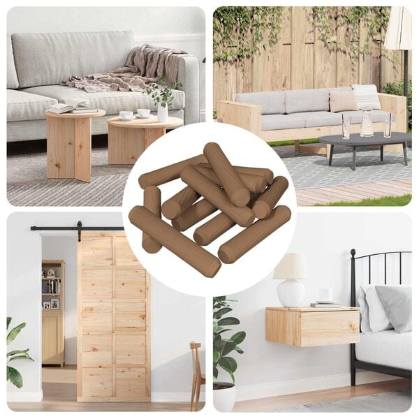 vidaXL Treplugger 18000 pcs Brun Heltre