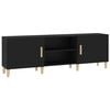 vidaXL TV-benk svart 150x30x50 cm konstruert tre