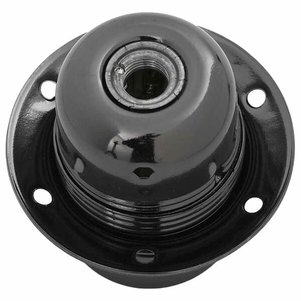 vidaXL Lampeholdere 2 stk blank svart E27