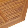 vidaXL Sammenleggbart hagespisebord 110x110x75 cm heltre teak